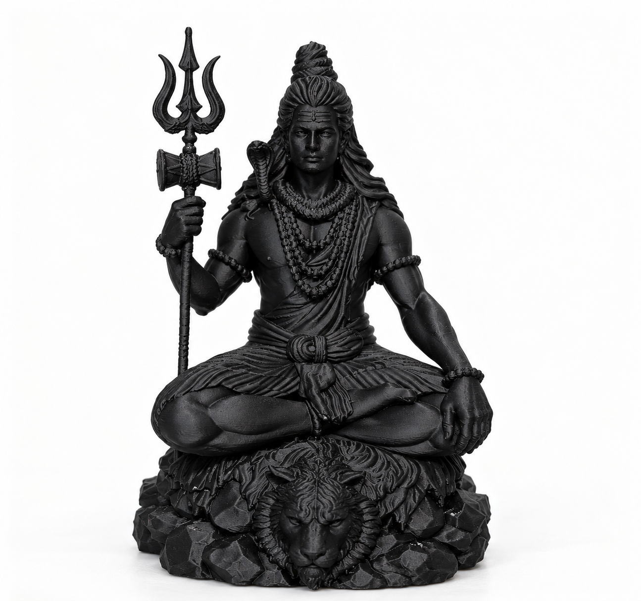 Lord Shiva Meditating 3D Idol