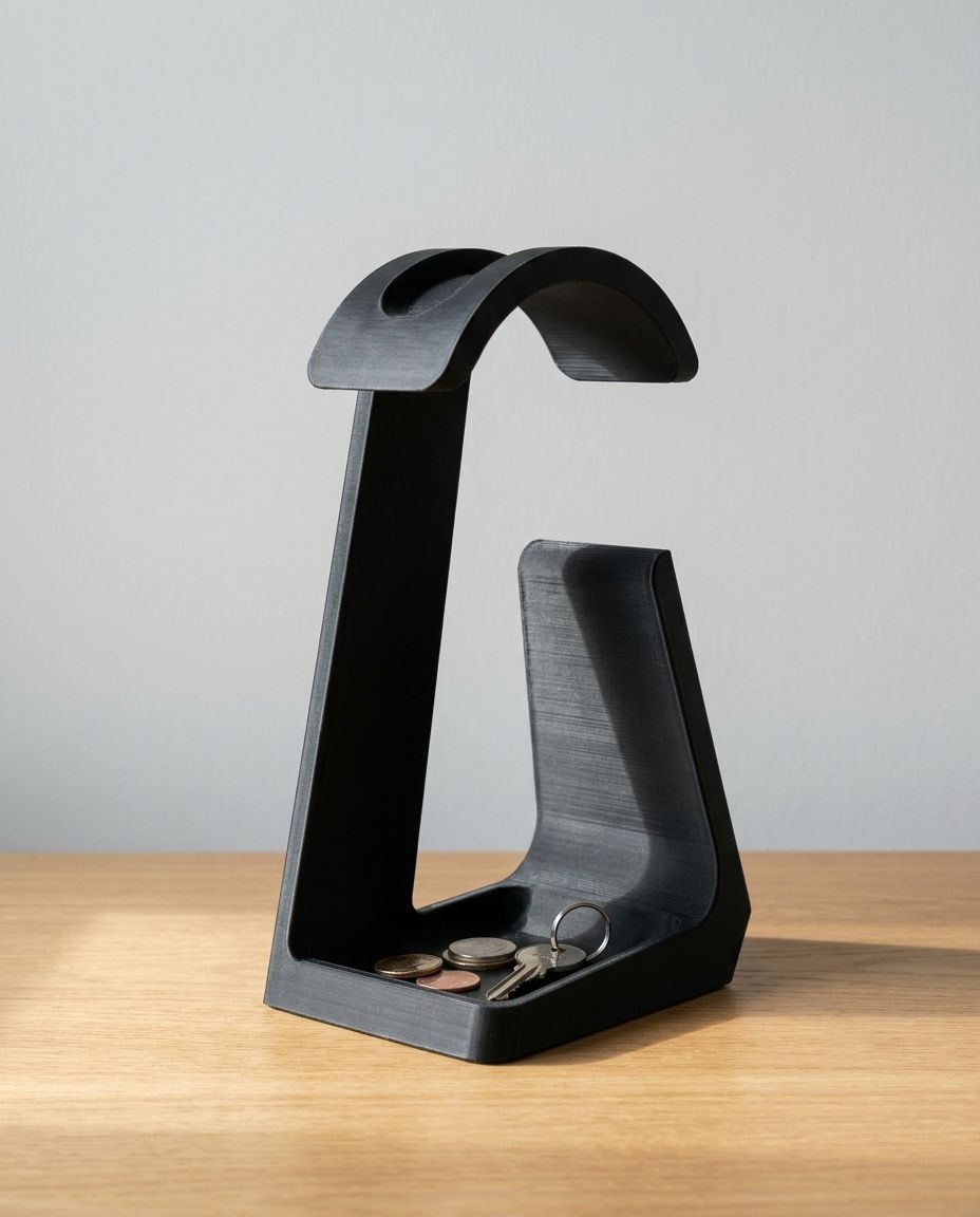 Minimalist Geometric Headphone Stand