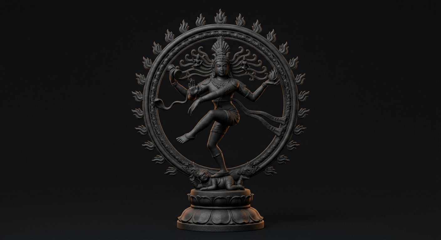Lord Nataraja Cosmic Dance 3D Idol