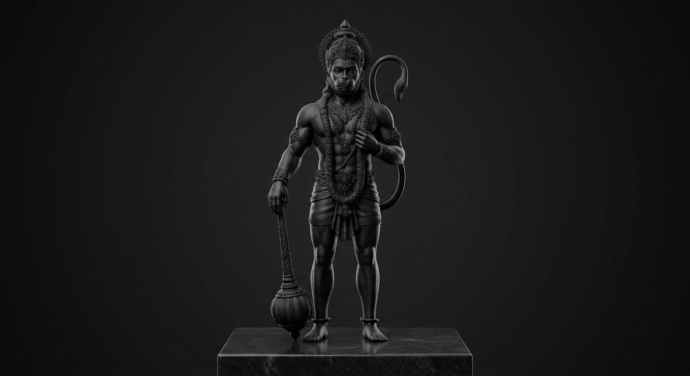 Lord Hanuman Standing 3D Idol