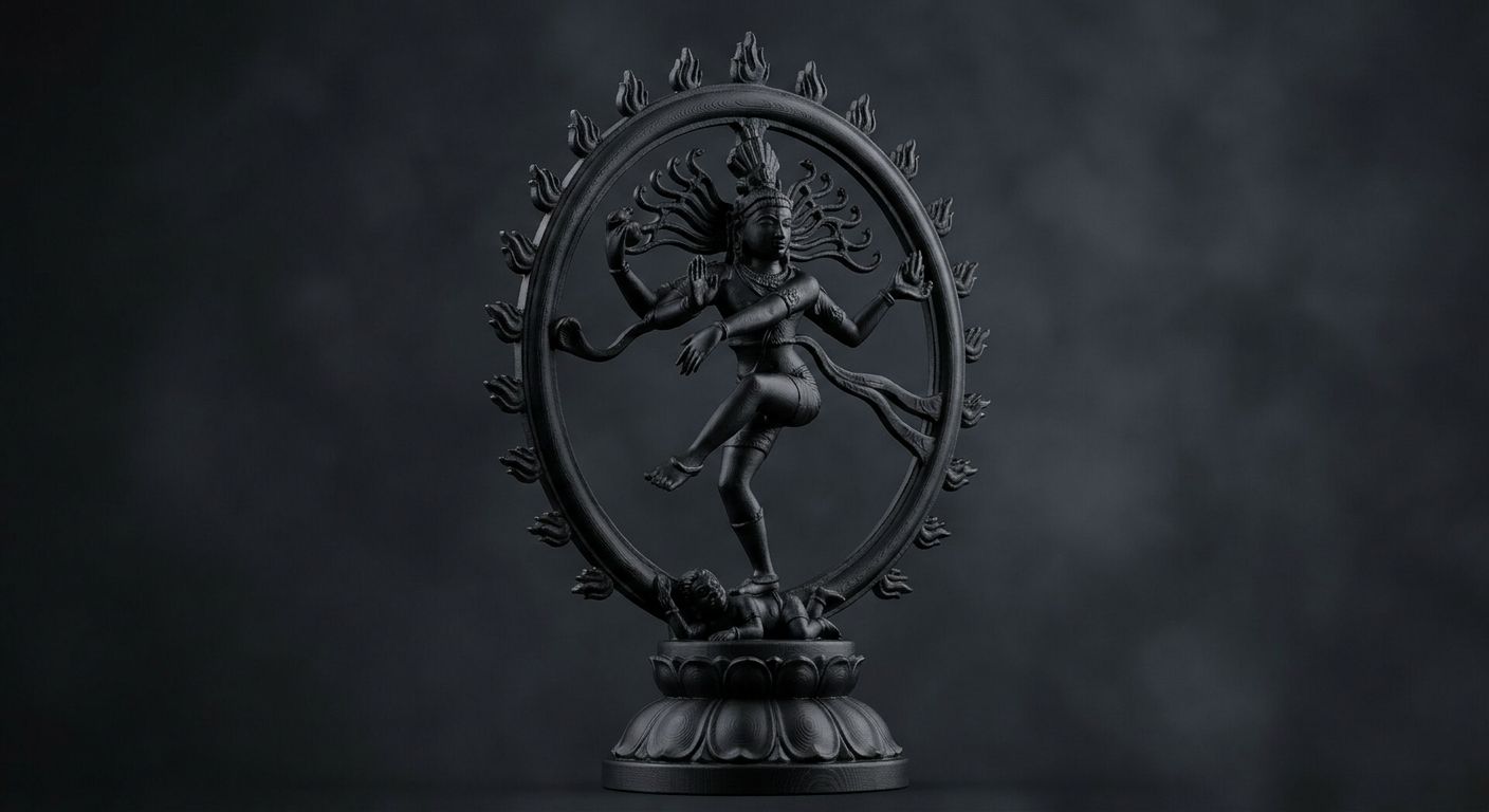 Lord Nataraja Cosmic Dance 3D Idol view 2
