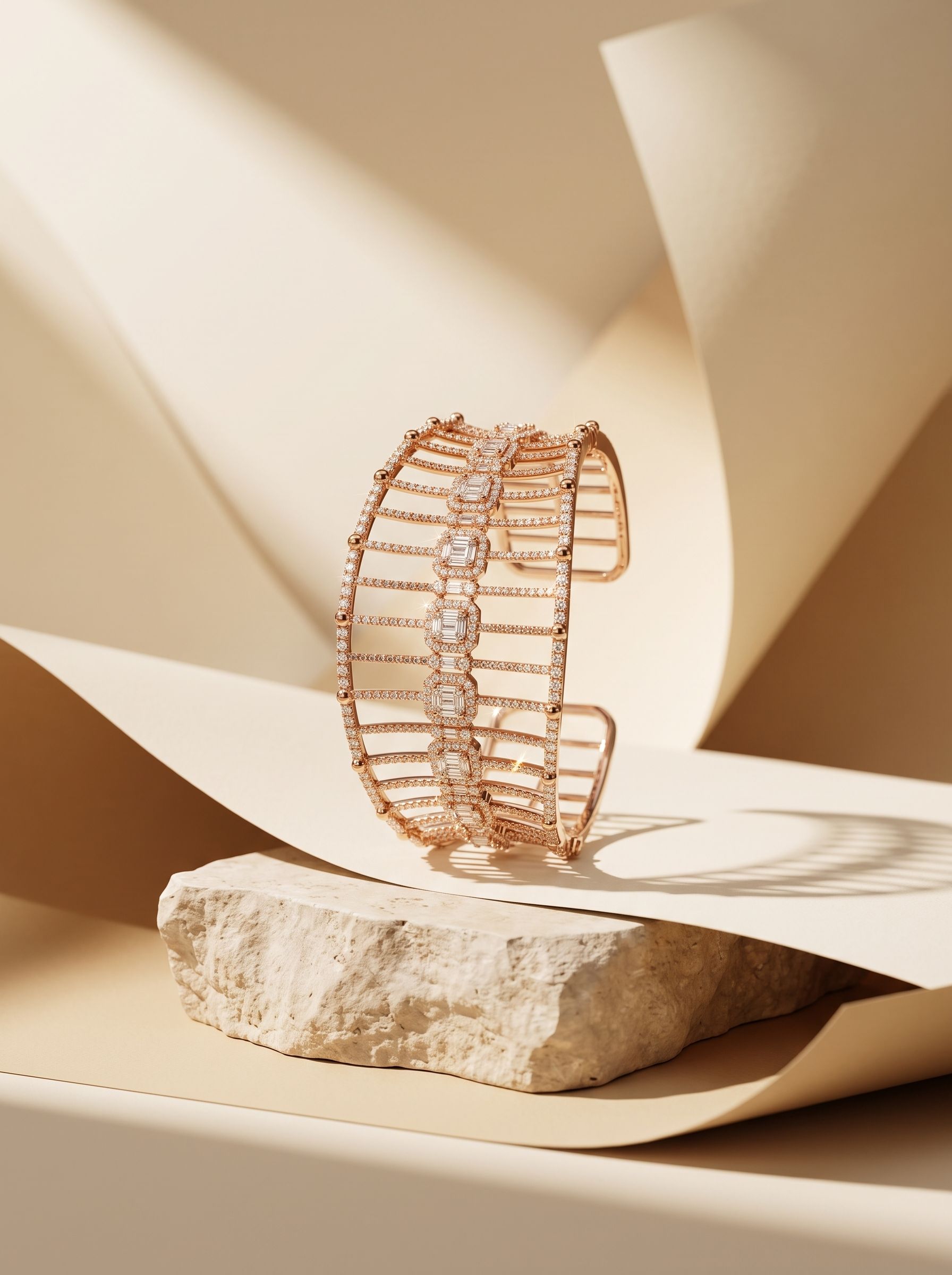 A single ring from the Udaipur Set worn on a hand mid-gesture.