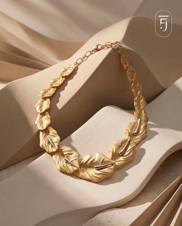 gold necklace by the fakhri jewels