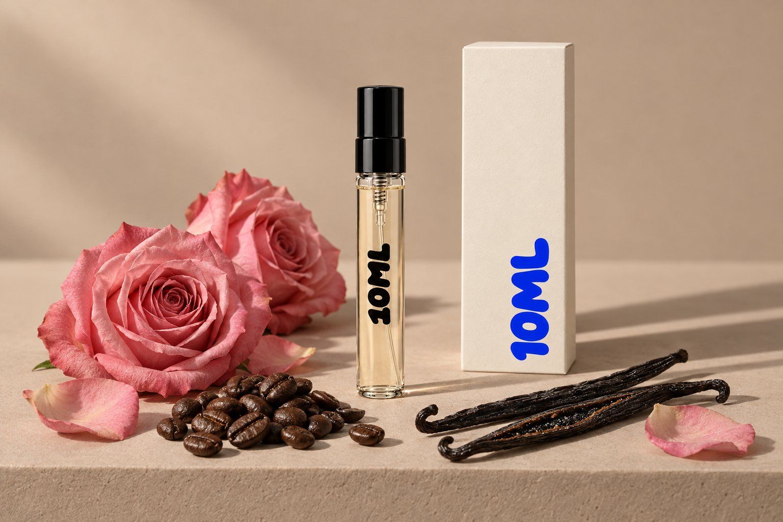 Odlewka 10ML Intense Cafe by Montale z kawą, różą i wanilią, czyli jej kluczowymi nutami
