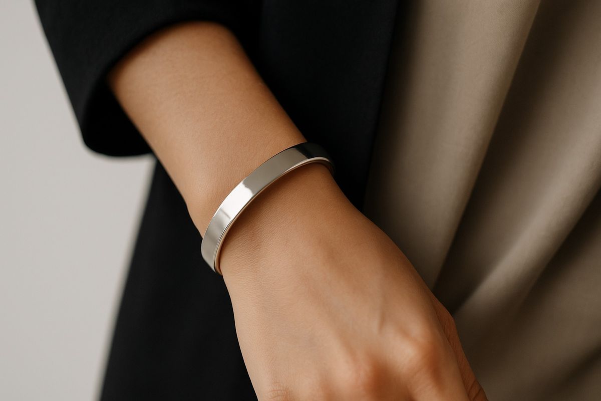 modern_minimalist_silver_cuff_on_wrist