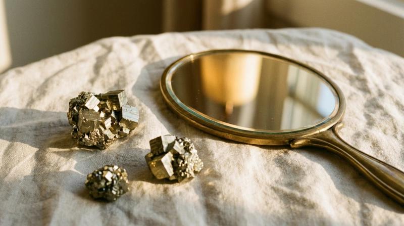 Pyrite Meaning: The "Fool's Gold" That Ancient Cultures Turned Into Mirrors — editorial still-life cover photograph