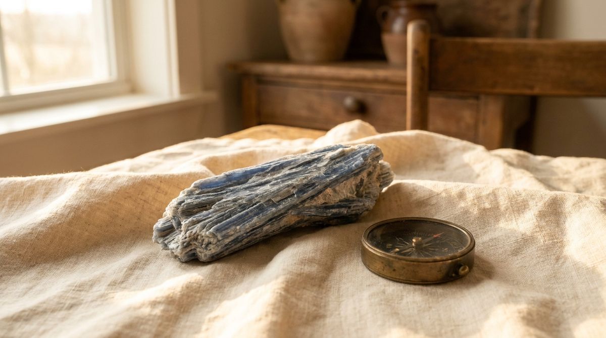 Kyanite Meaning: The Blue Crystal With Two Different Hardnesses — editorial still-life cover photograph