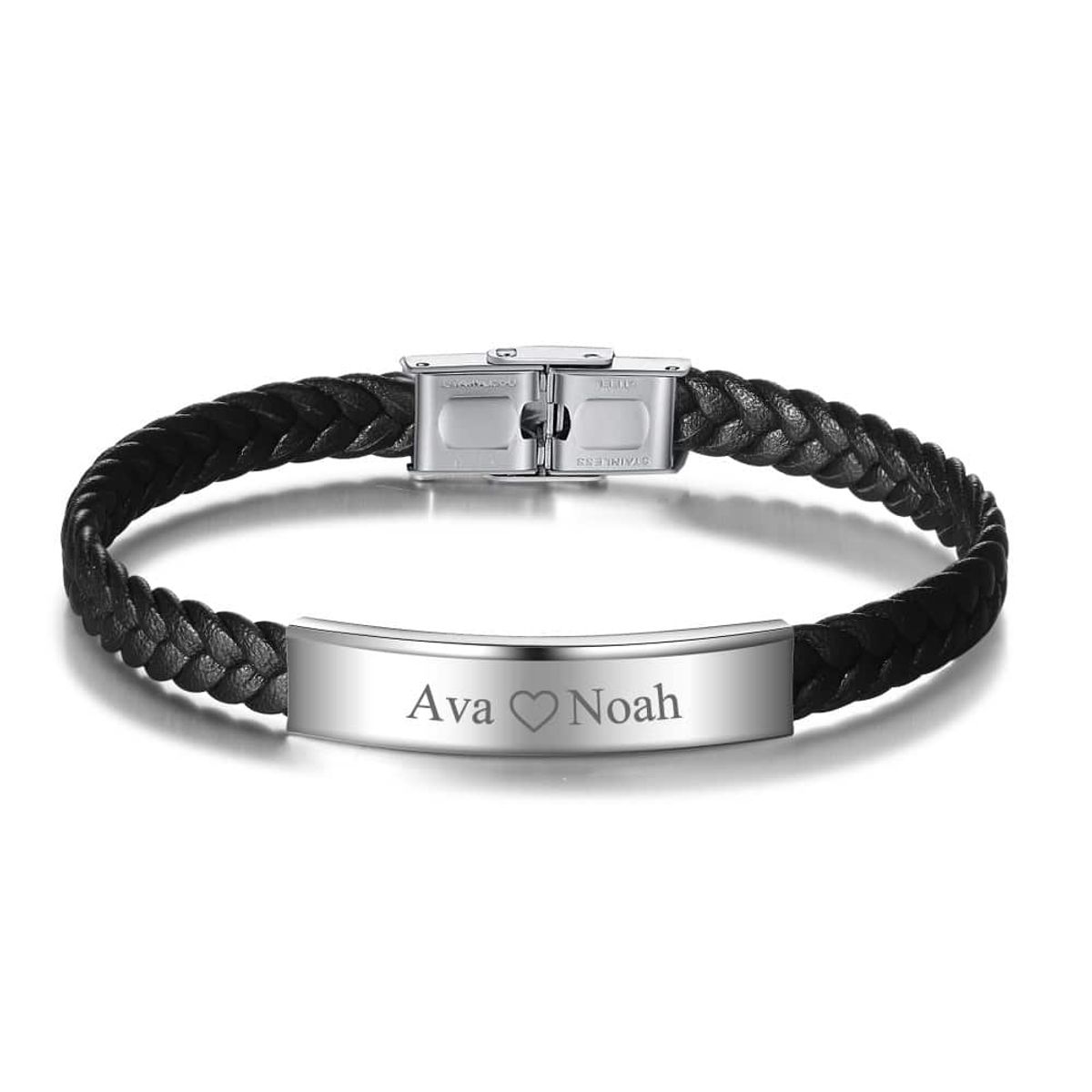 black-leather-bracelet-for-men