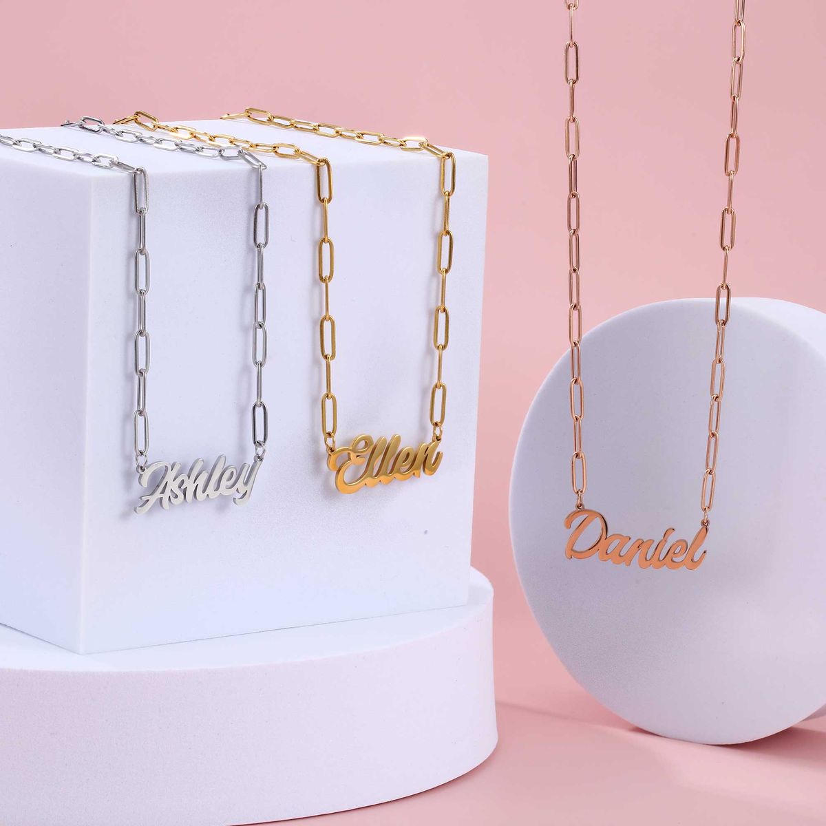 Layer Paperclip Necklaces