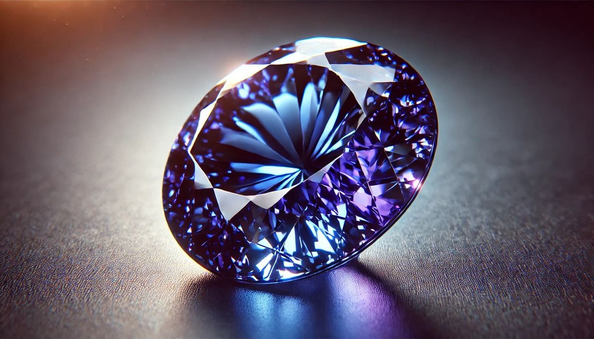 close-up-tanzanite-gemstone
