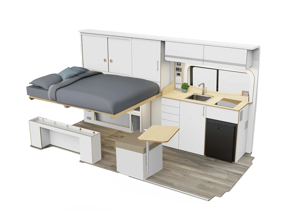 LV5 Full Bed + Cabinet