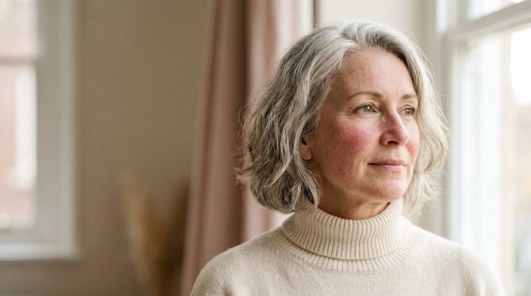 Sensitive skin — portrait, faint natural redness