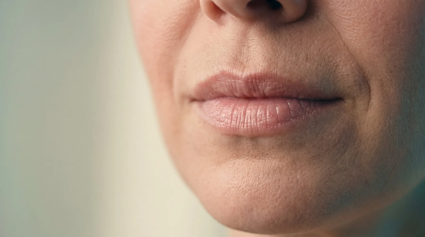 Fine lines around the mouth, close up — PROVEN personalized skincare