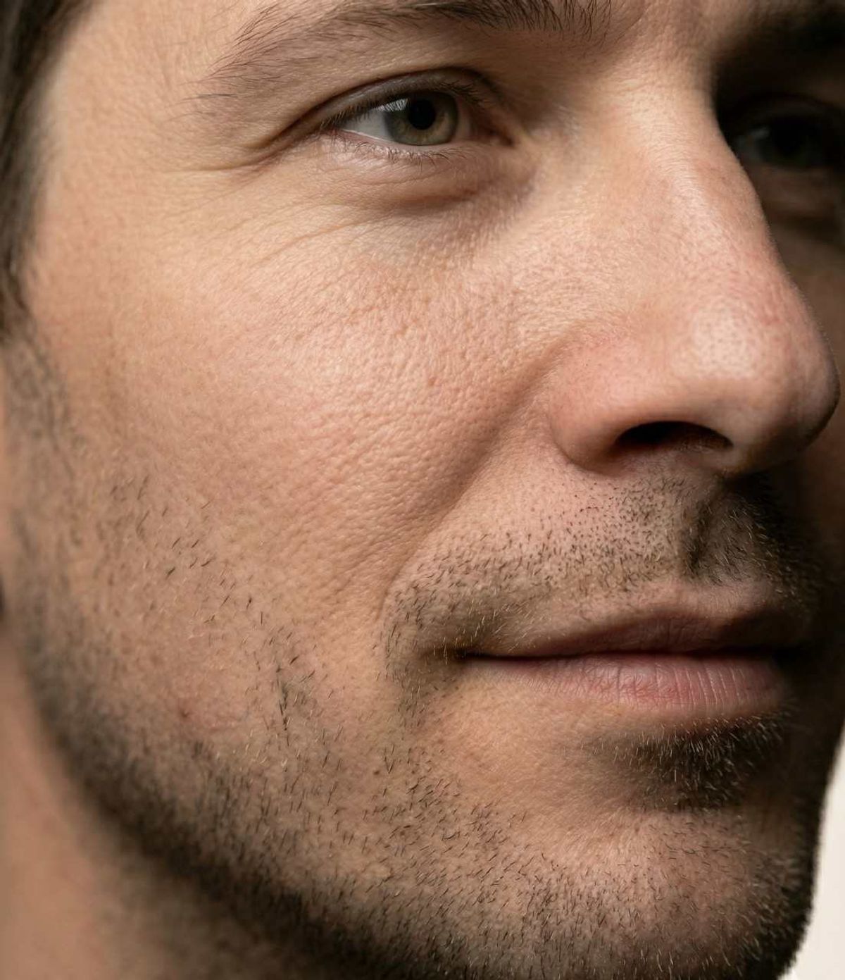 Close-up of man's face