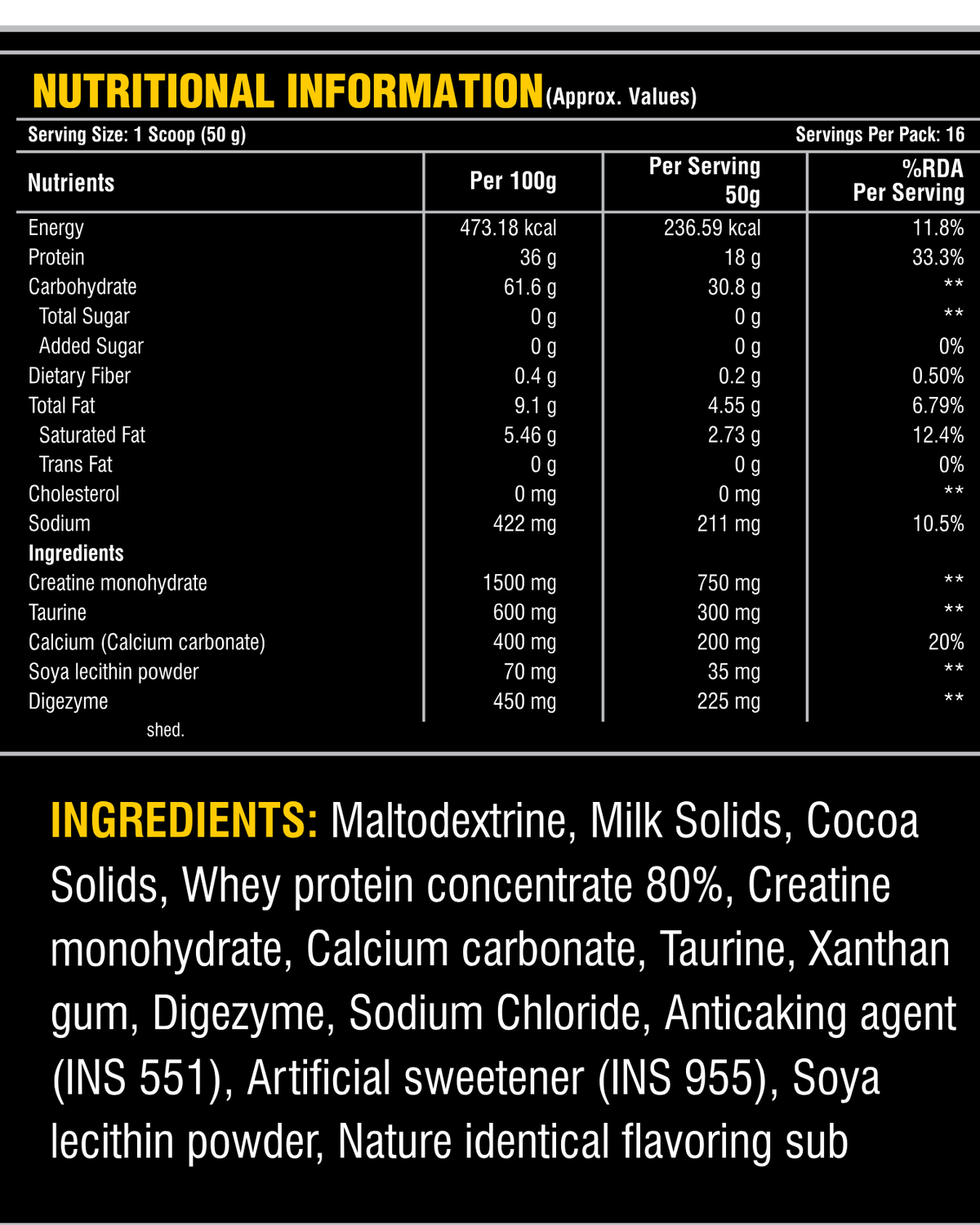 ADITYANUTRA EXTREME MASS GAINER view 2
