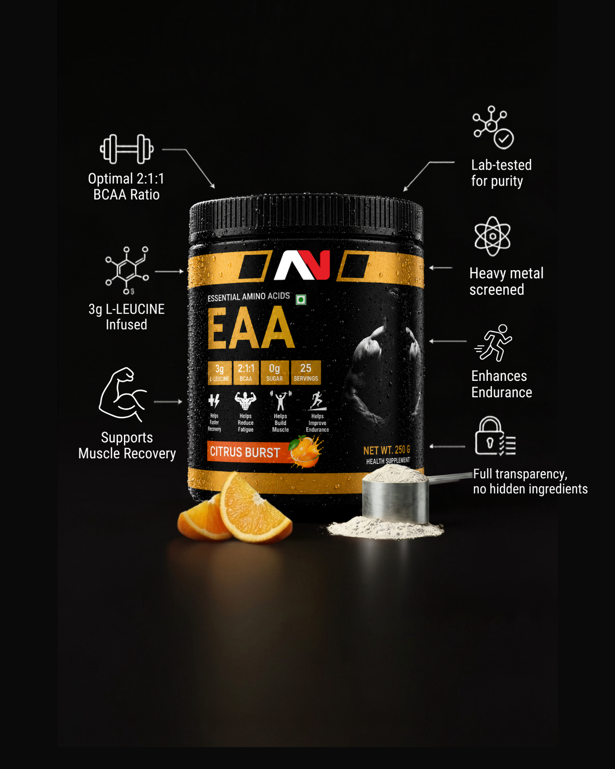 ADITYANUTRA ESSENTIAL AMINO ACIDS (EAA) view 3