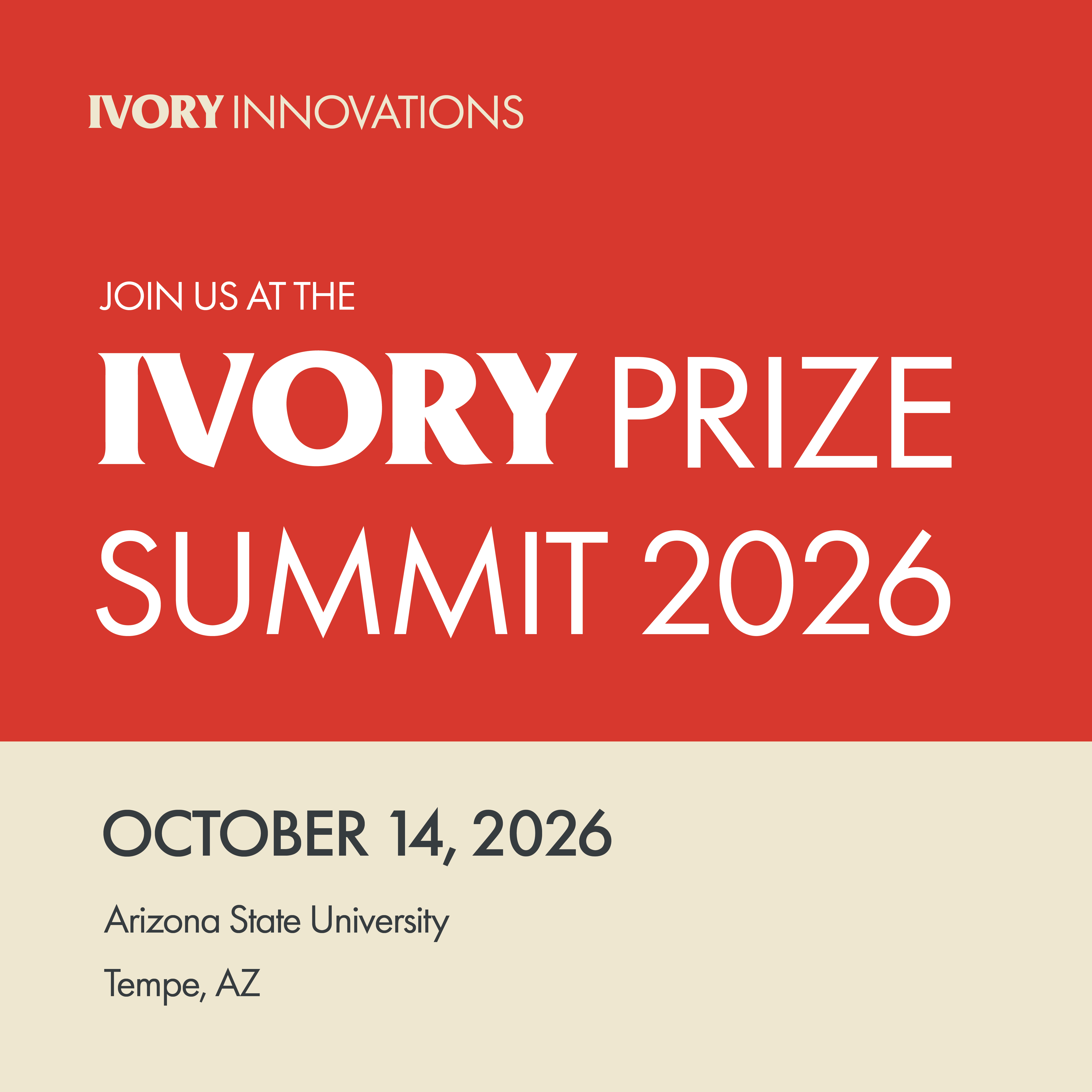 2026 Ivory Prize Summit