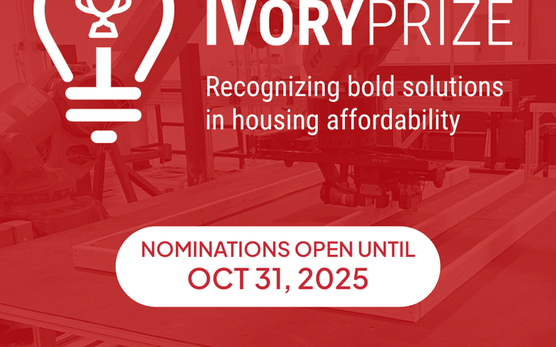 Ivory Innovations Invites Innovators across the Country to Showcase Solutions Addressing Housing Affordability through its Annual Ivory Prize