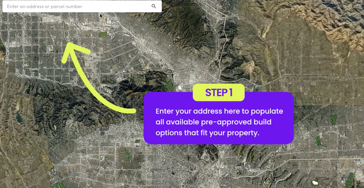 Enter your address into the website.