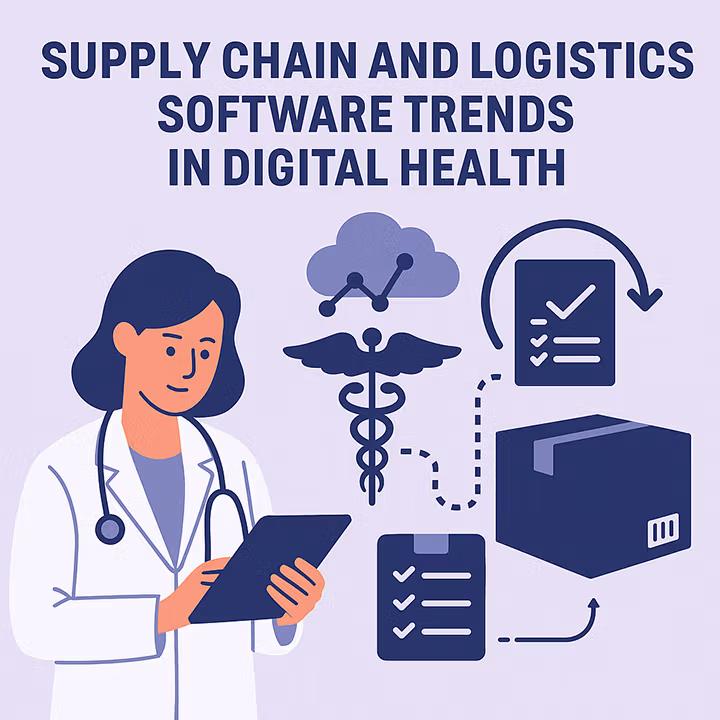 Doctor using a tablet to review inventory levels. New digital health trends reflect a need for better supply chain and logistics management.