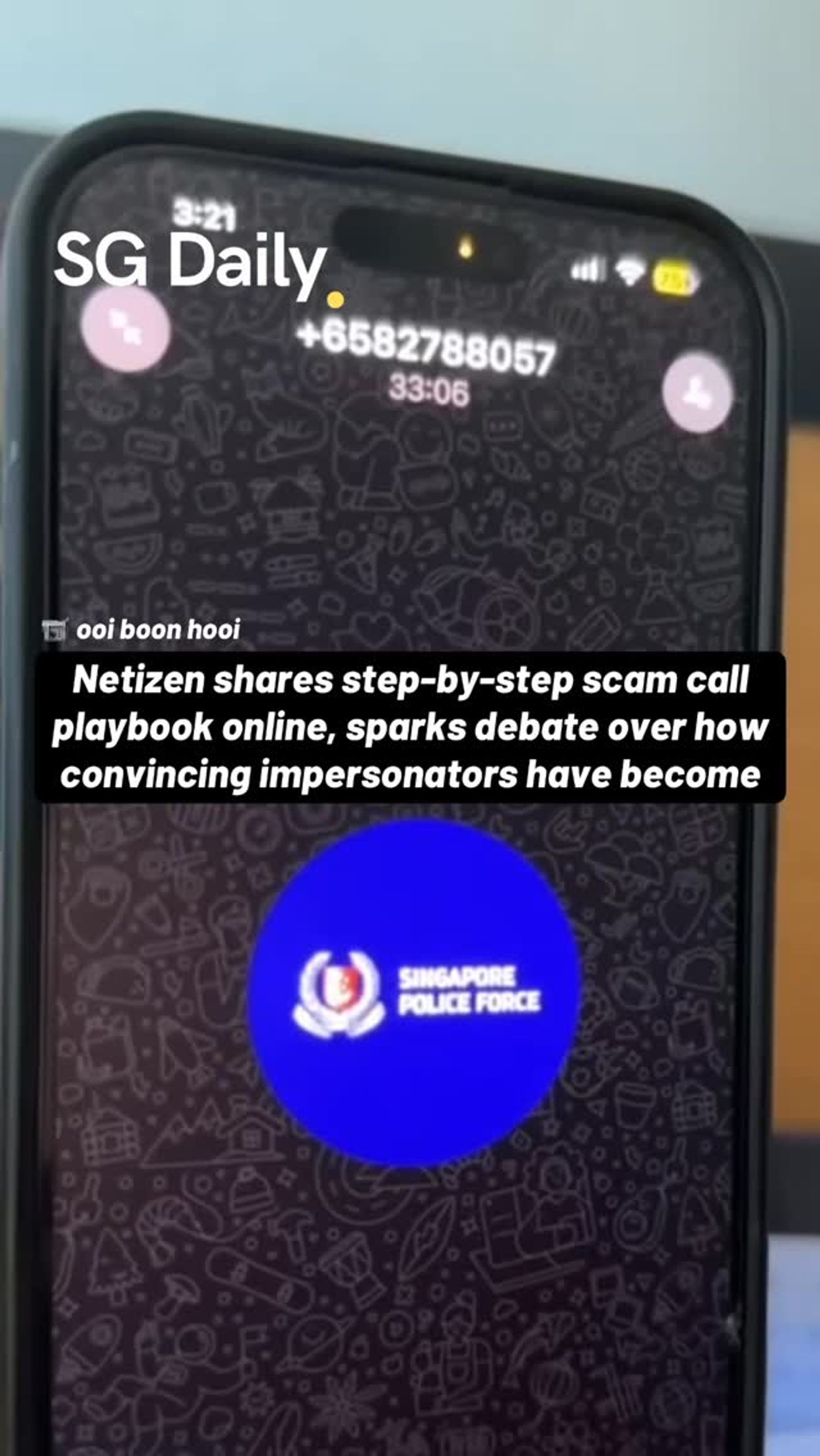 Netizen shares recording of alleged scam-call playbook