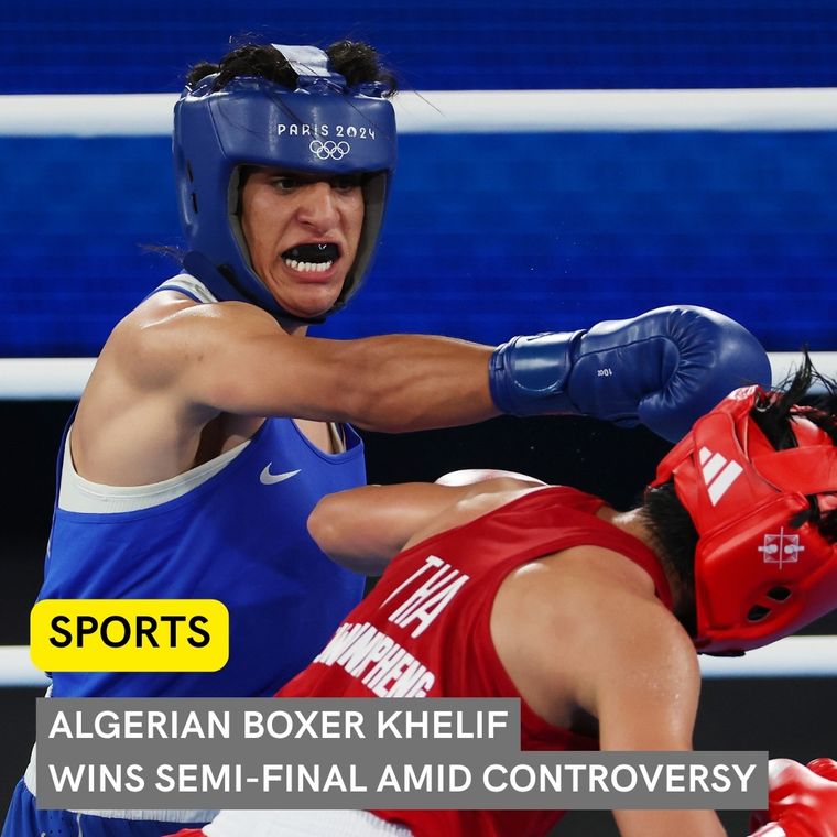 Algerian Boxer Khelif Wins Semi-Final Amid Controversy