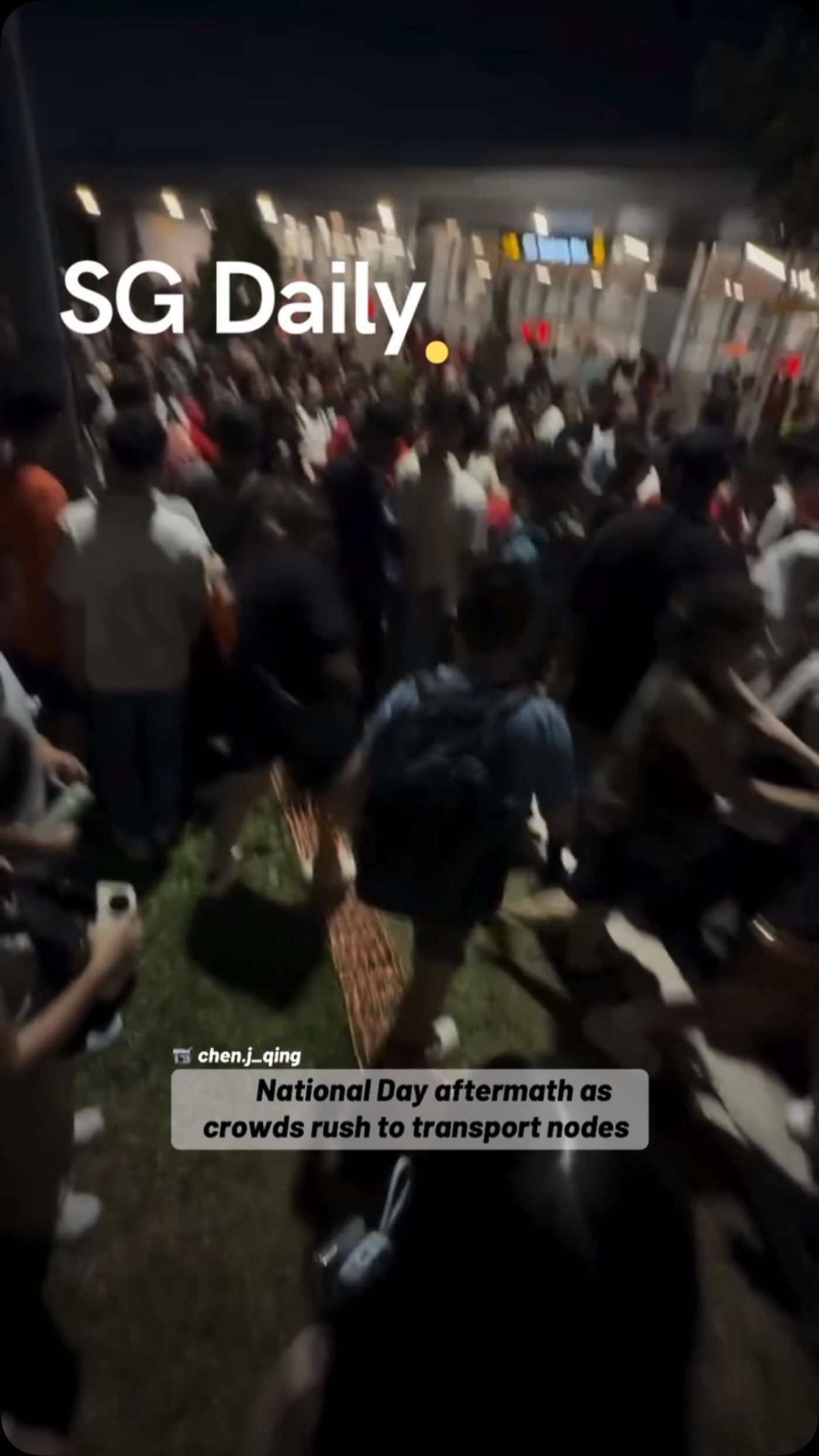 National Day aftermath as crowds rush to transport nodes