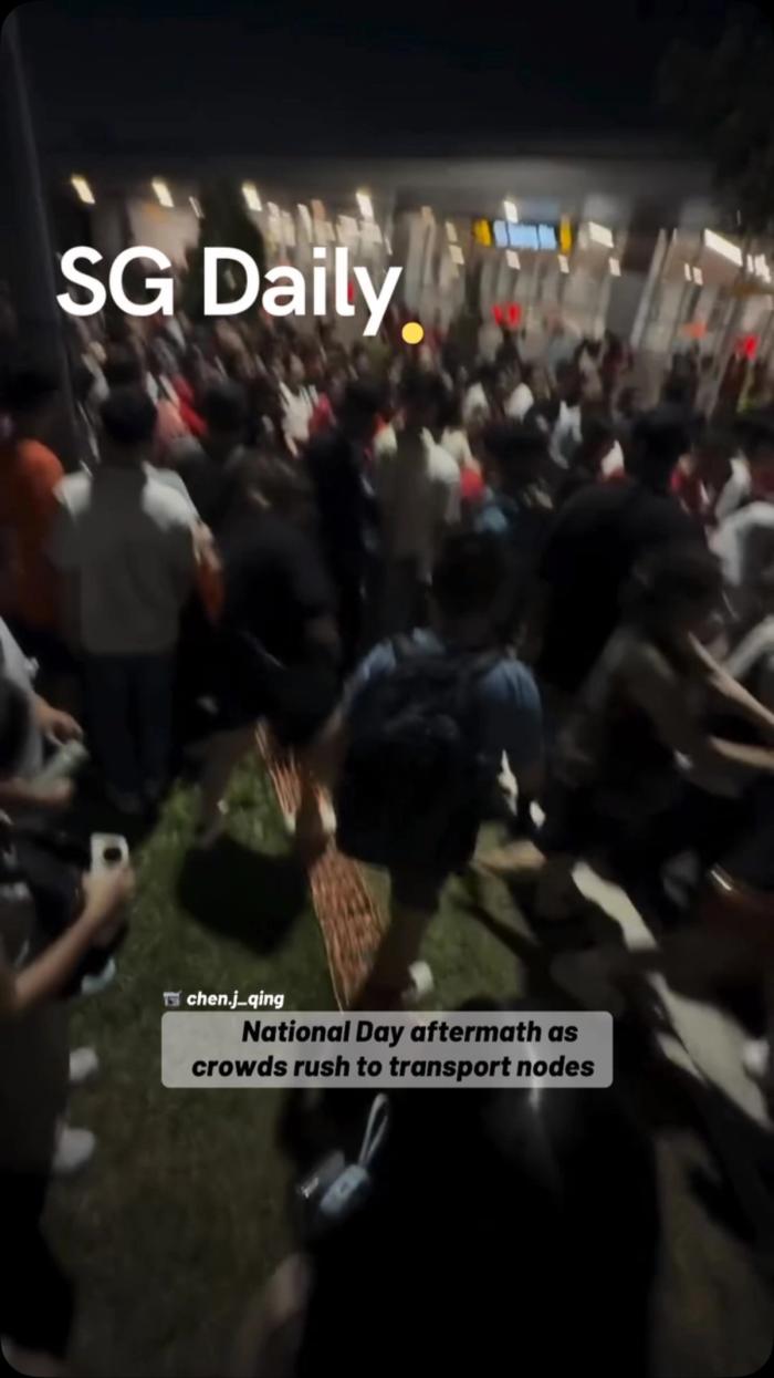 National Day aftermath as crowds rush to transport nodes