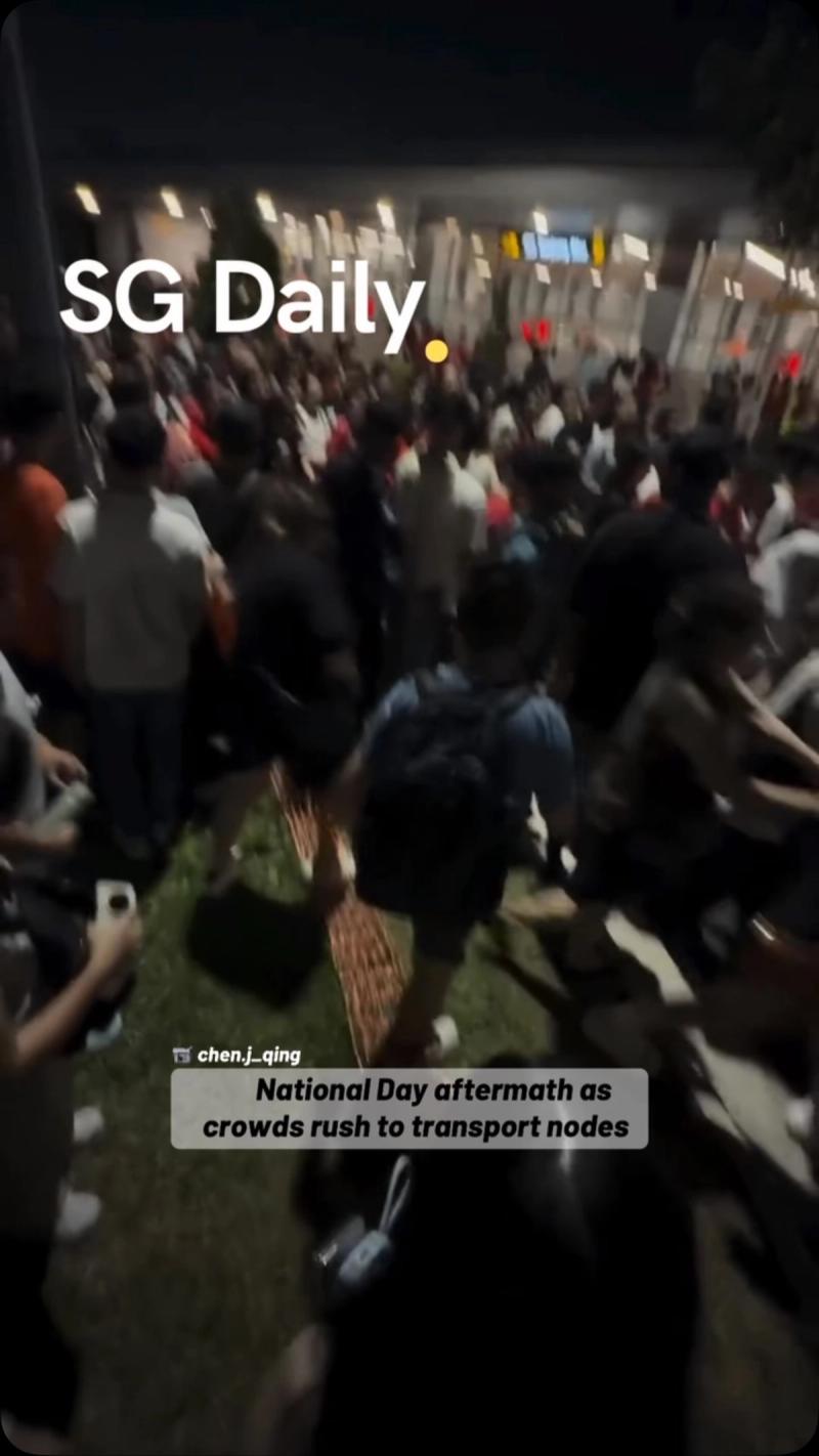 National Day aftermath as crowds rush to transport nodes