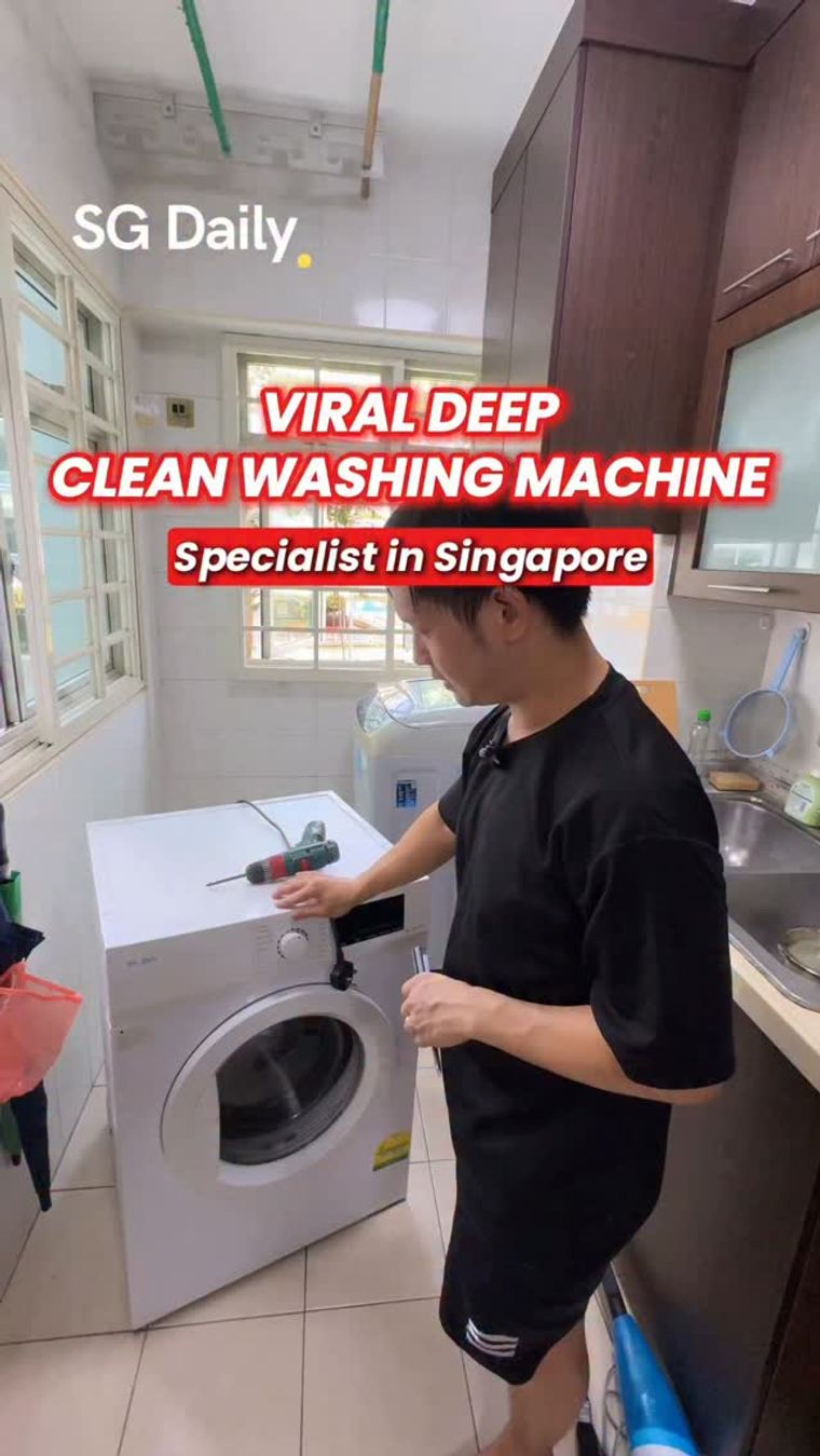 Viral Deep Clean washing machine specialist in Singapore