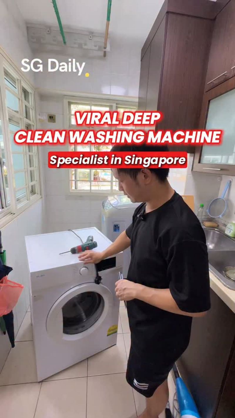 Viral Deep Clean washing machine specialist in Singapore