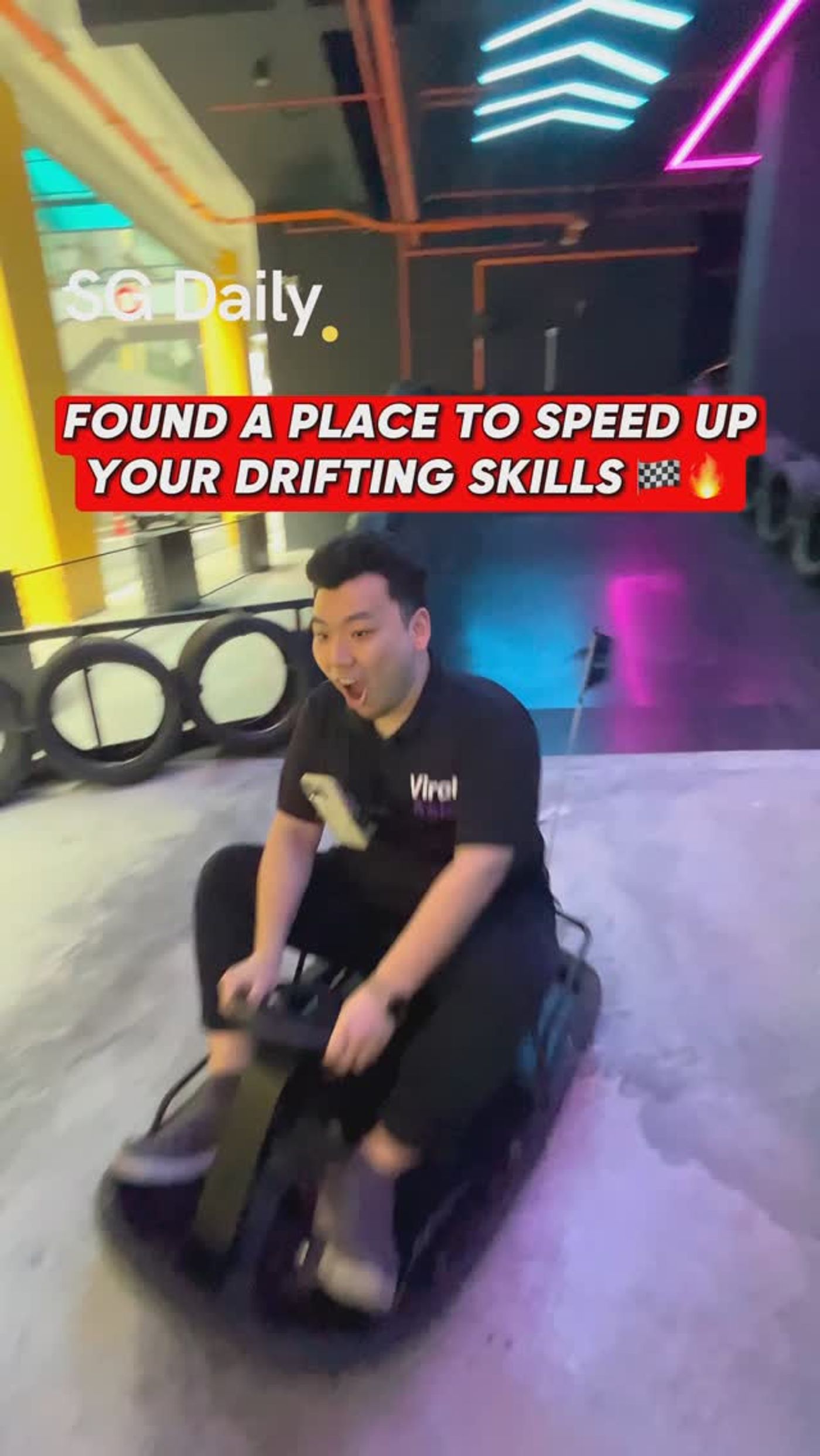 Indoor drift karting at DMC in Johor Bahru