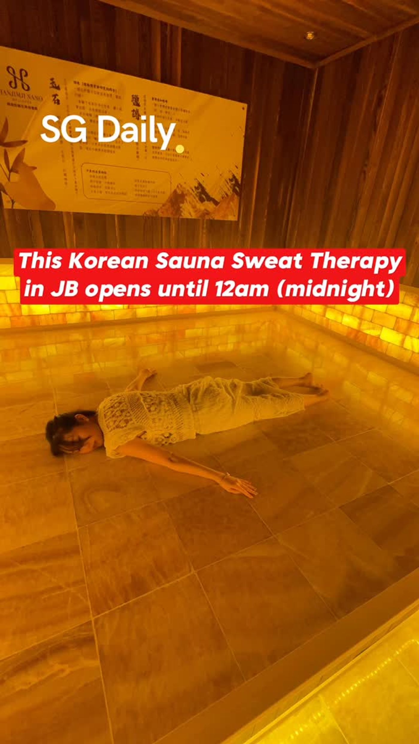 Hanjimji Nano Wellness offers sauna sessions in Johor Bahru