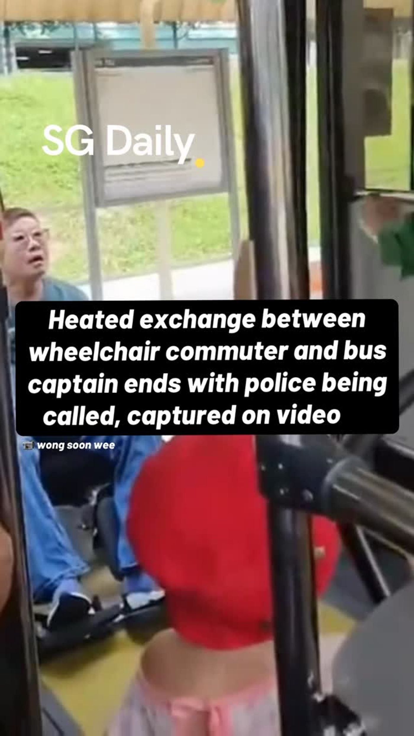 Wheelchair commuter and bus captain exchange ends with police called