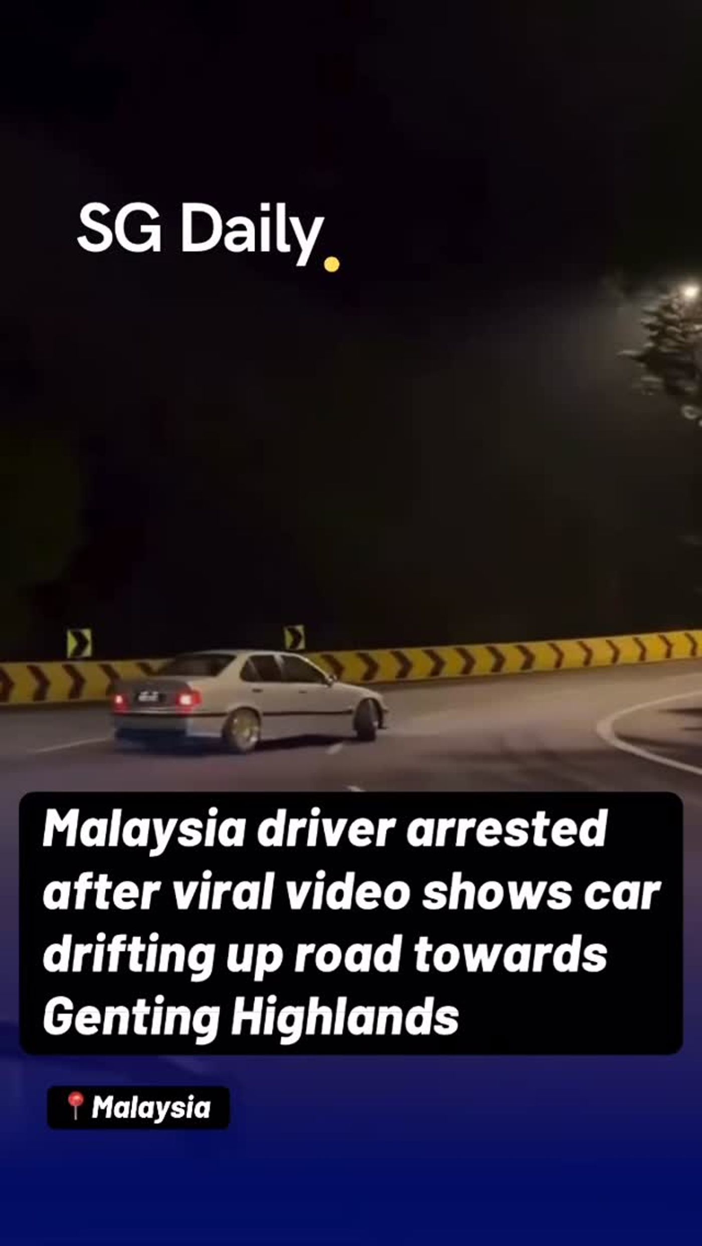 Malaysia driver arrested after Genting Highlands drifting video