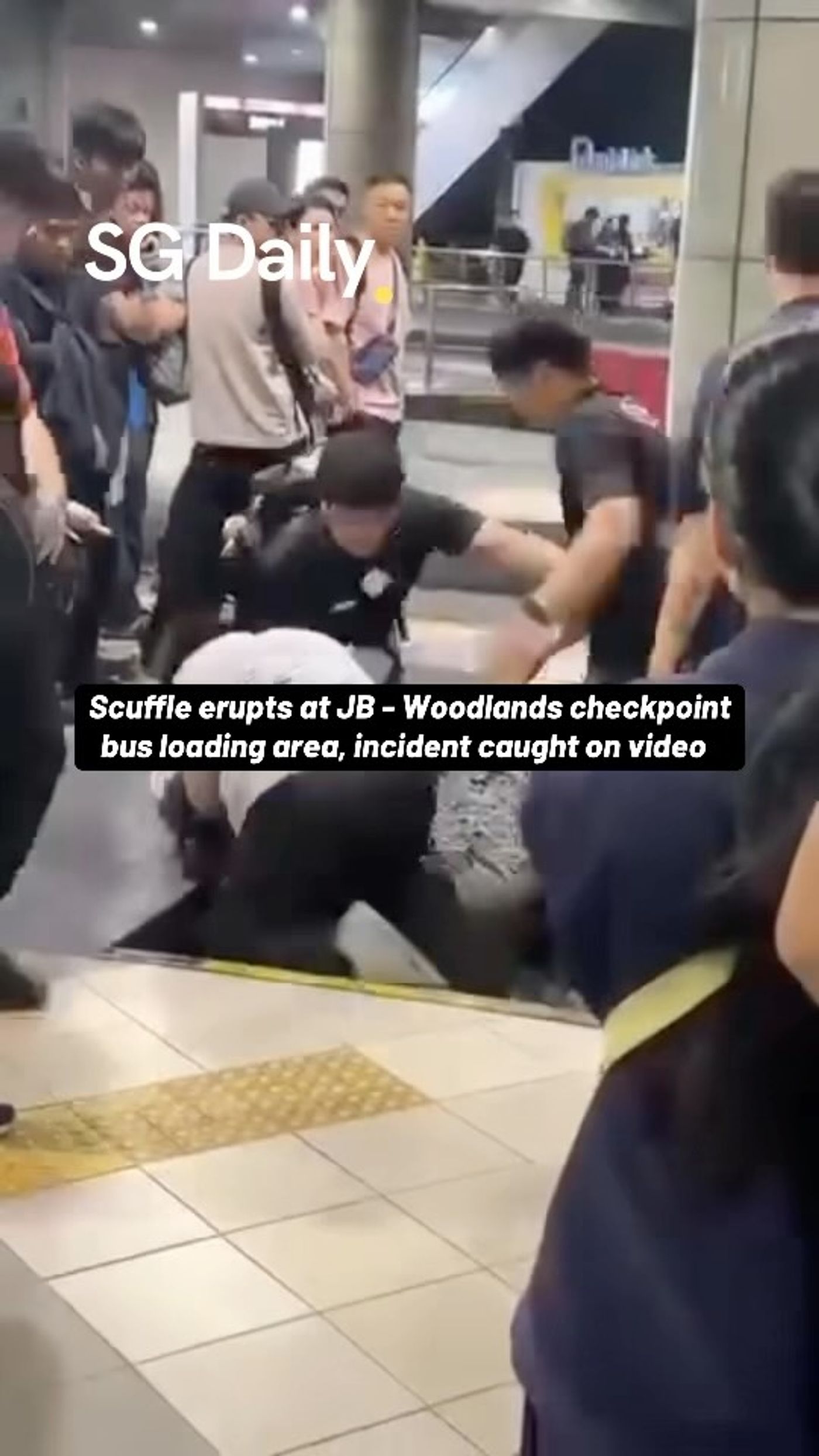 Scuffle breaks out at Johor Bahru checkpoint bus area