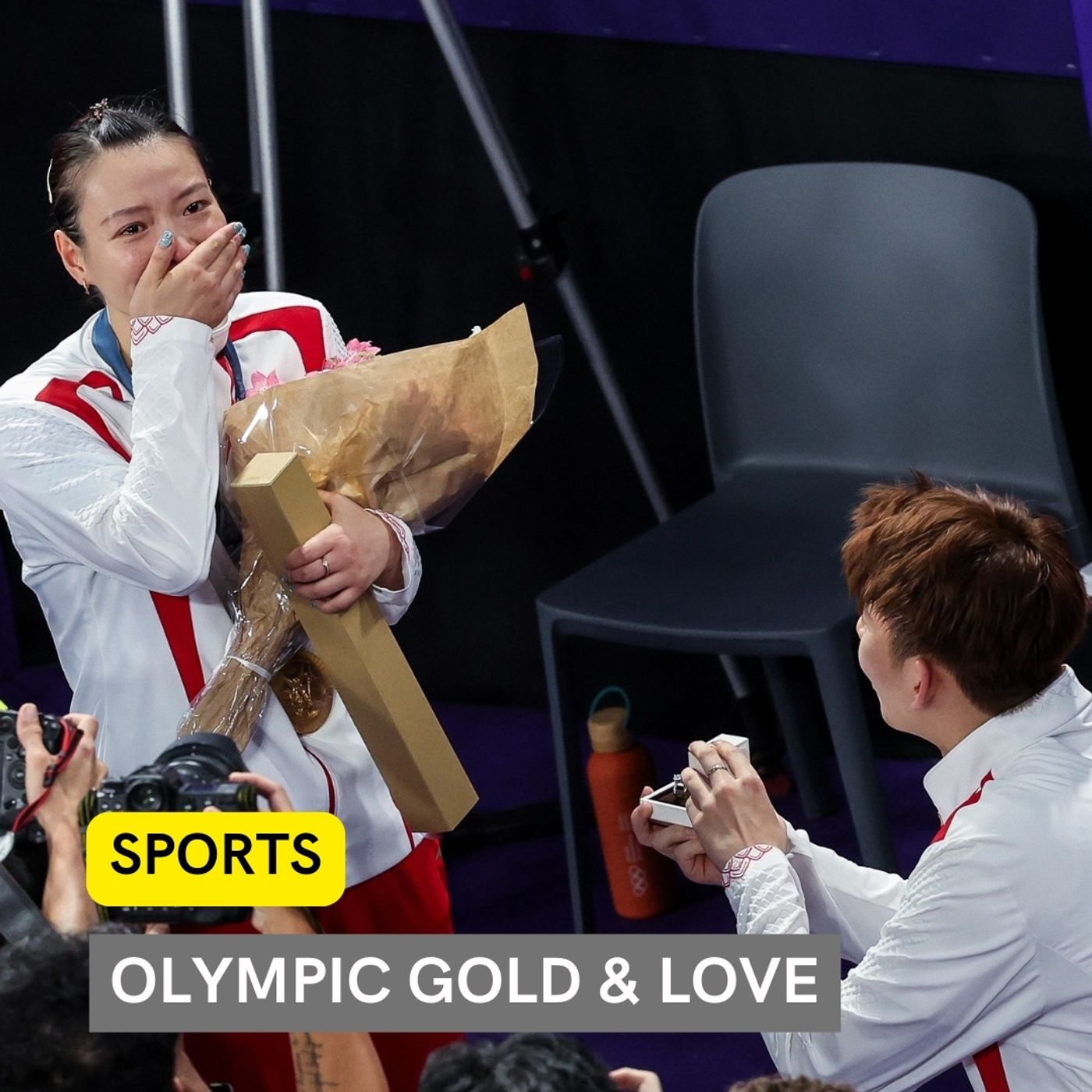 Huang Yaqiong wins Olympic gold and accepts proposal