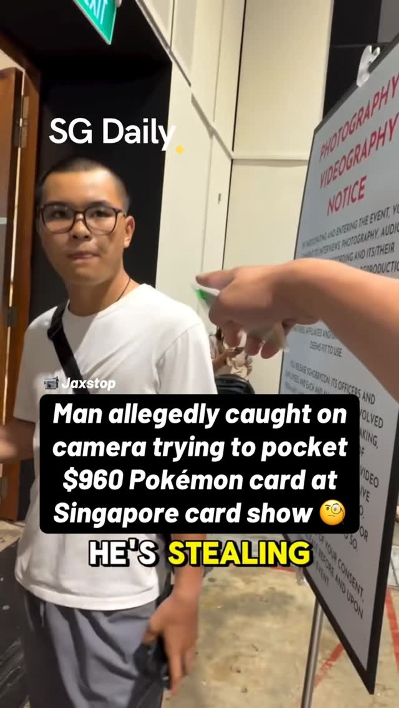 Man allegedly caught trying to pocket S$960 Pokémon card at Suntec show
