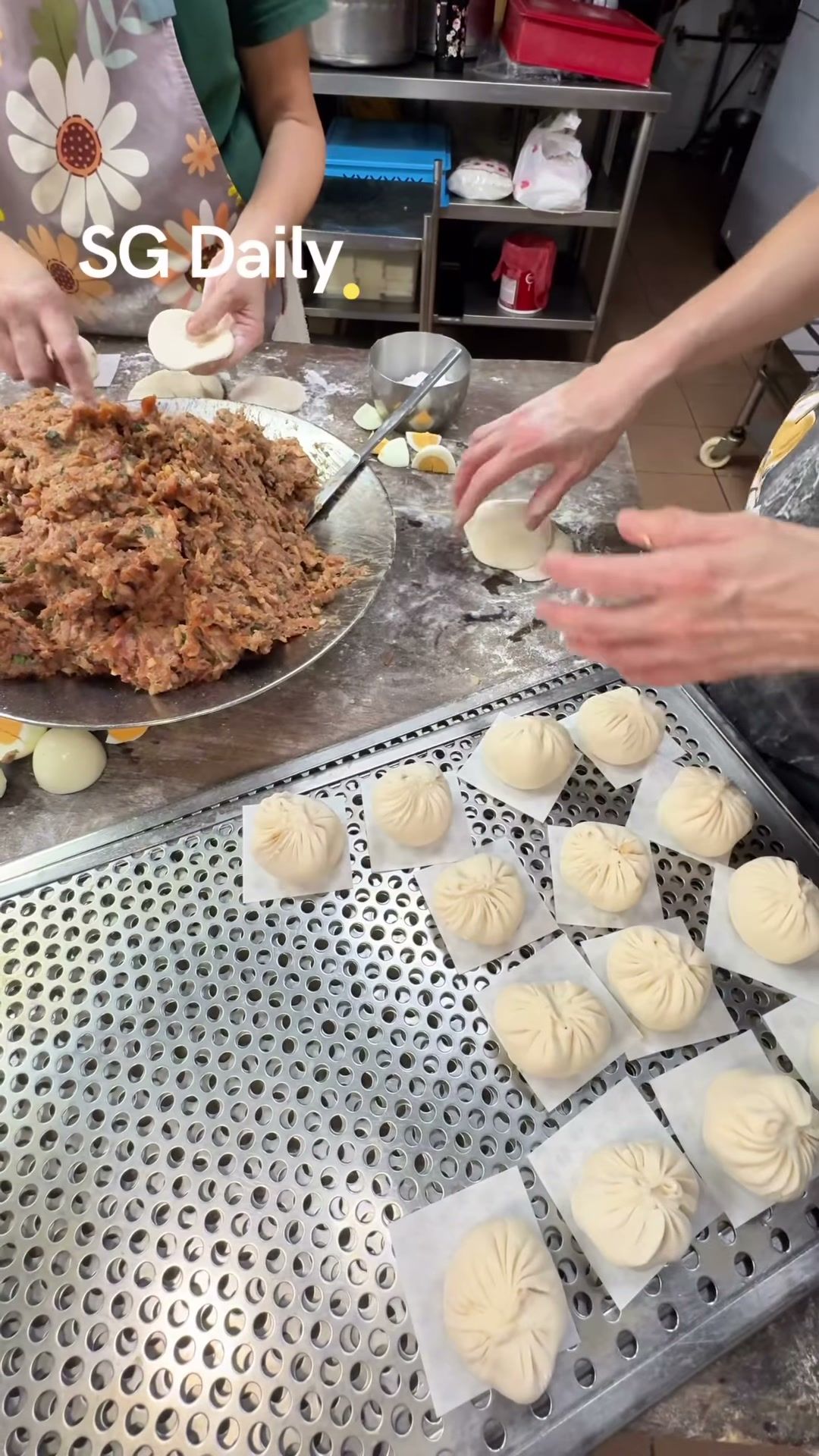 Handmade dim sum shown in the January 2026 SG Daily Reel.