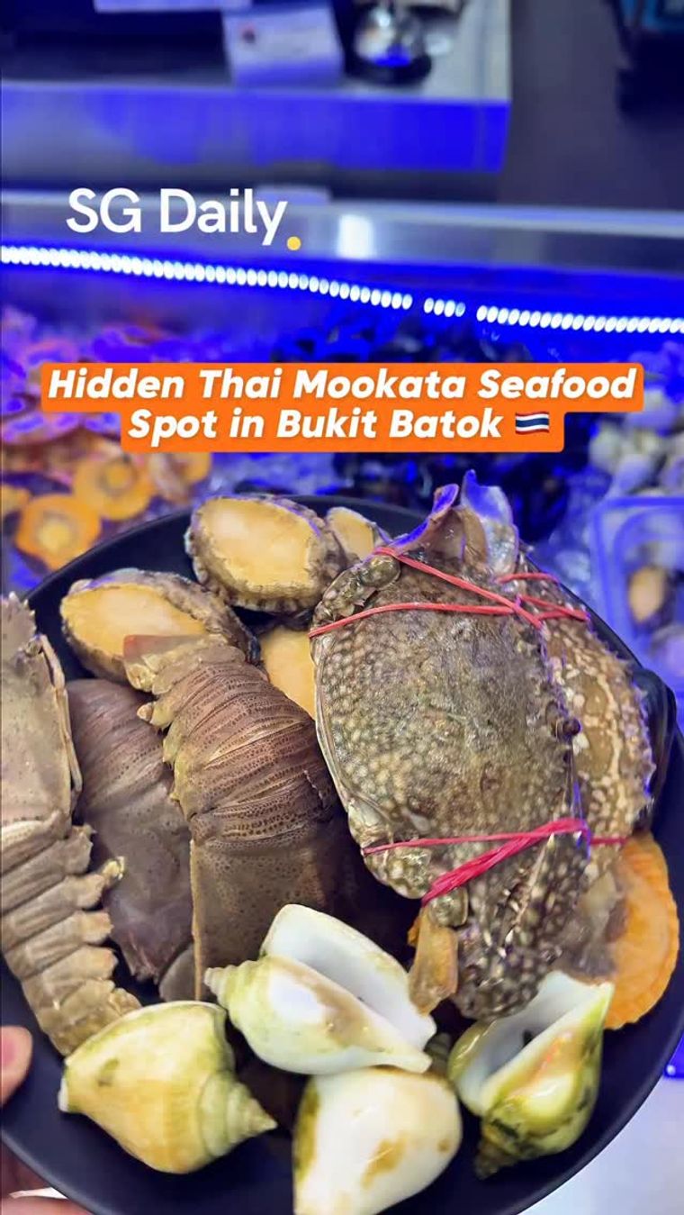 Thai Thai Mookata’s seafood spread in Bukit Batok
