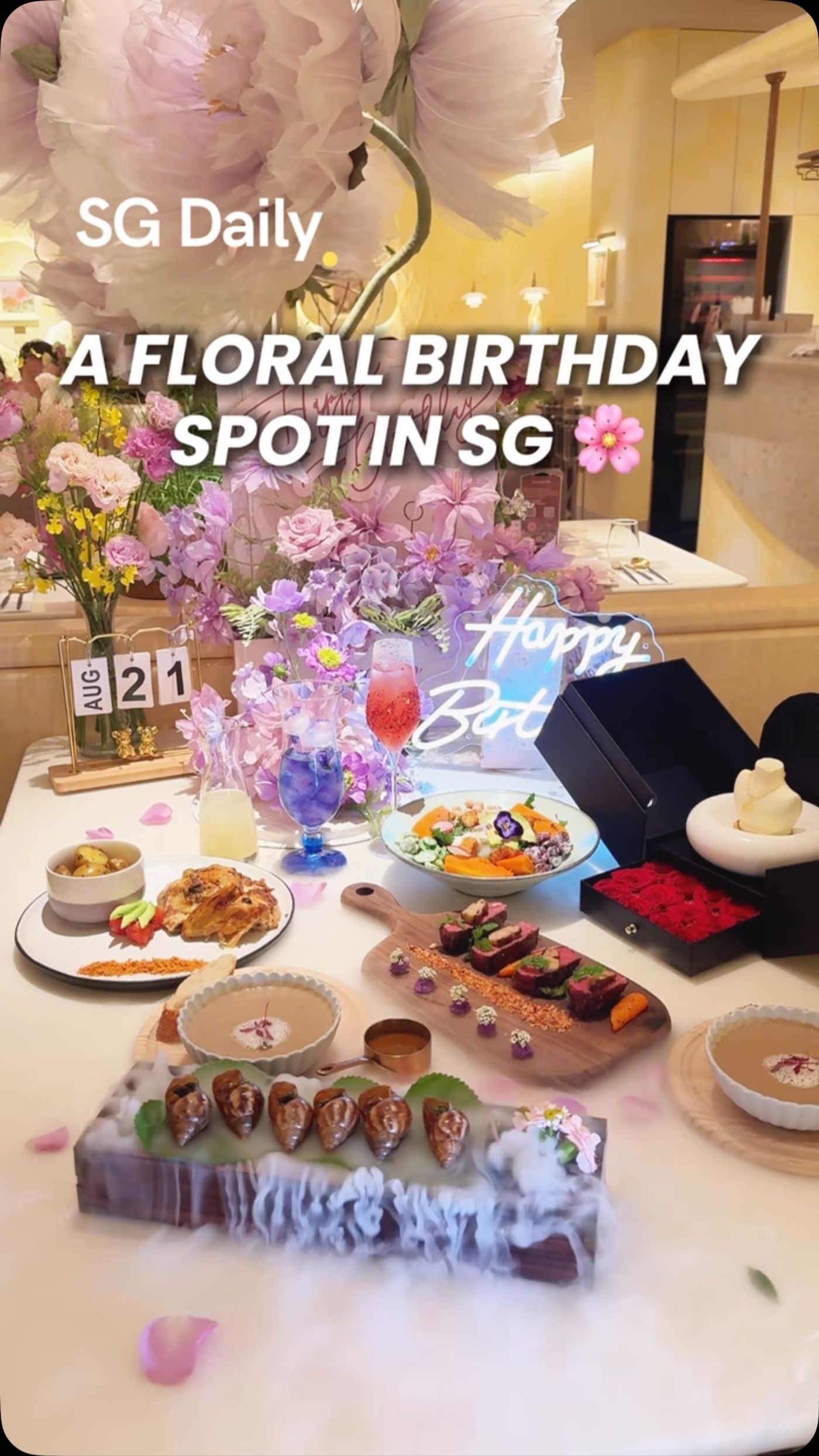 A Floral Birthday Spot in SG