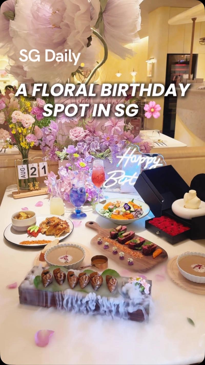 A Floral Birthday Spot in SG