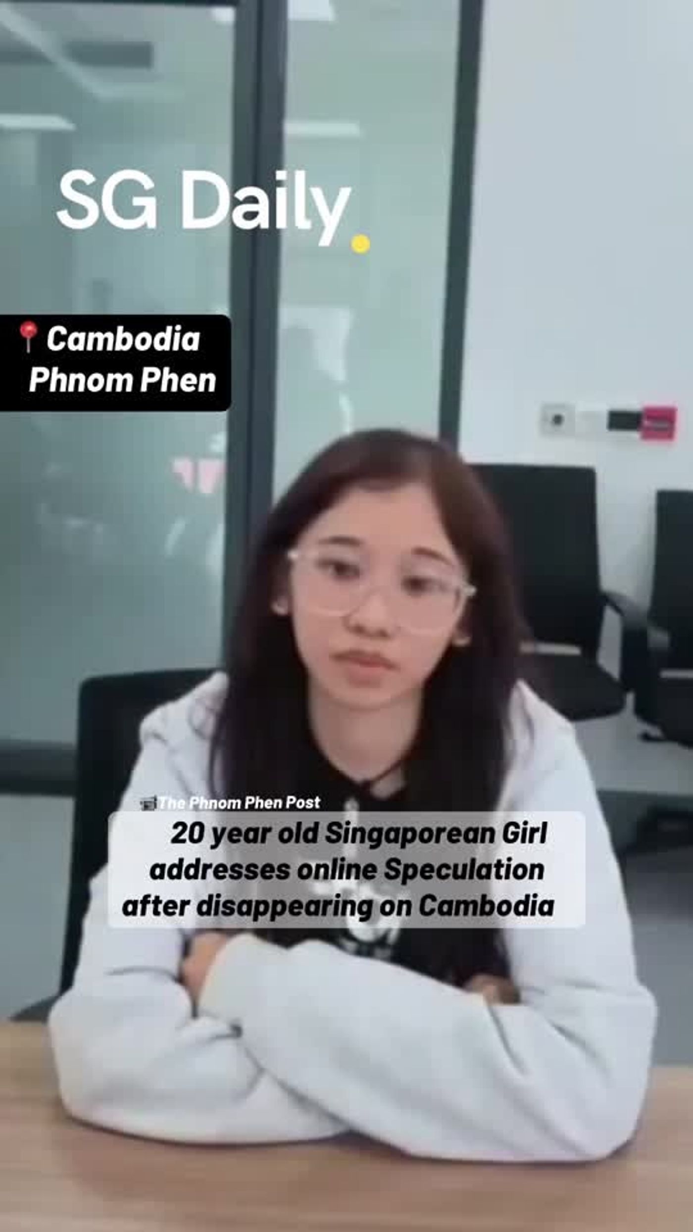20 year old Singaporean girl addresses online speculation after disappearing on Cambodia