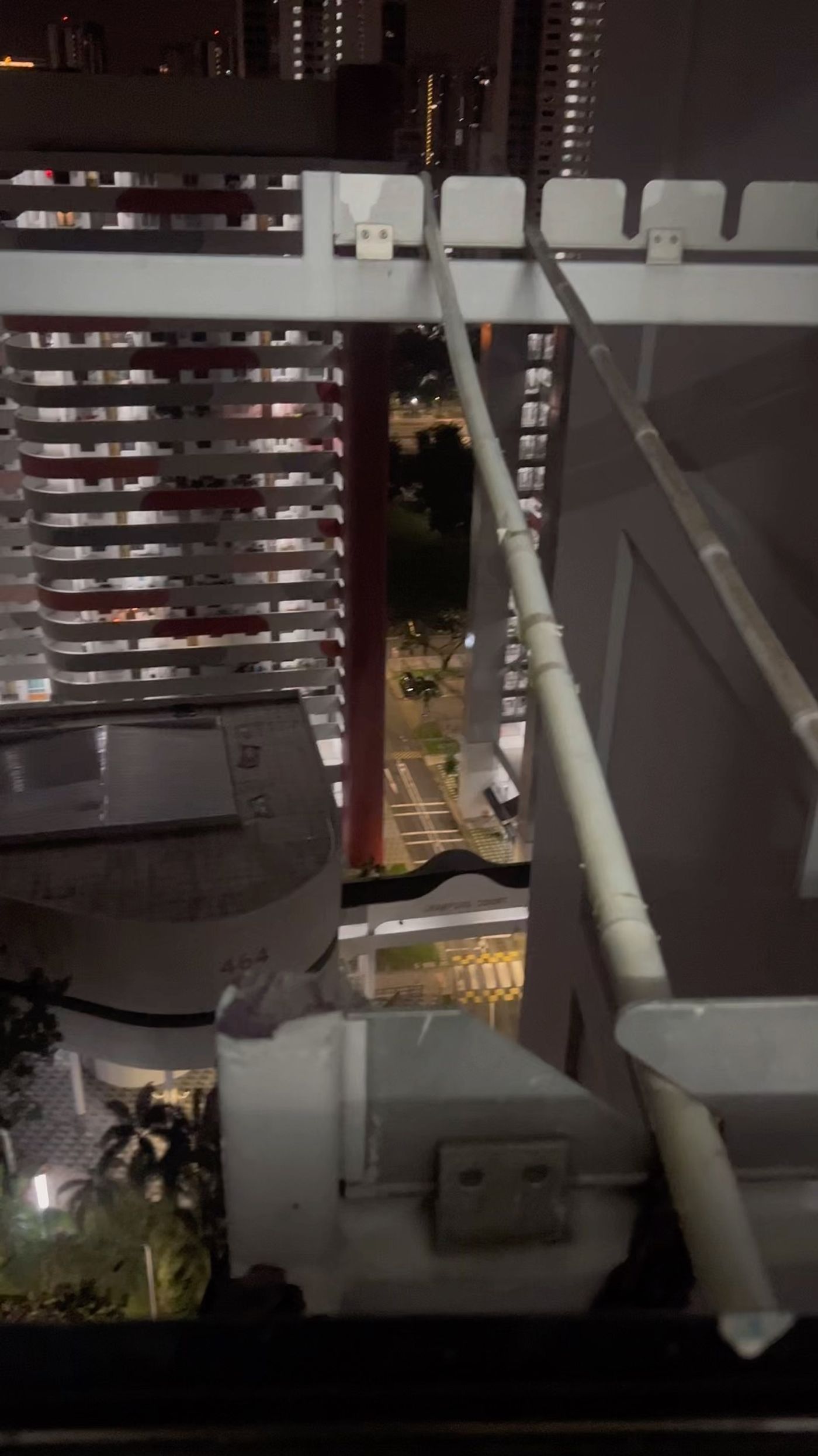 Mysterious Black Object Filmed Outside HDB Flat