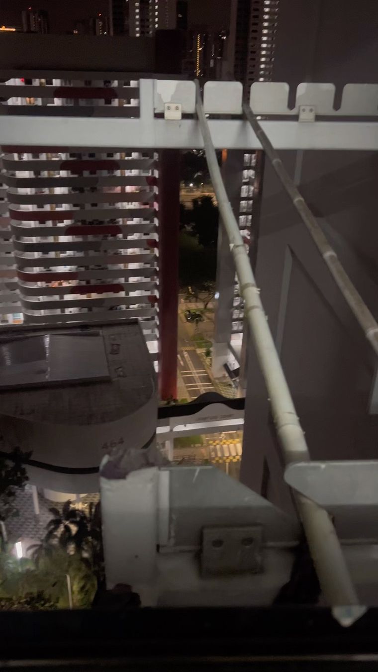 Mysterious Black Object Filmed Outside HDB Flat