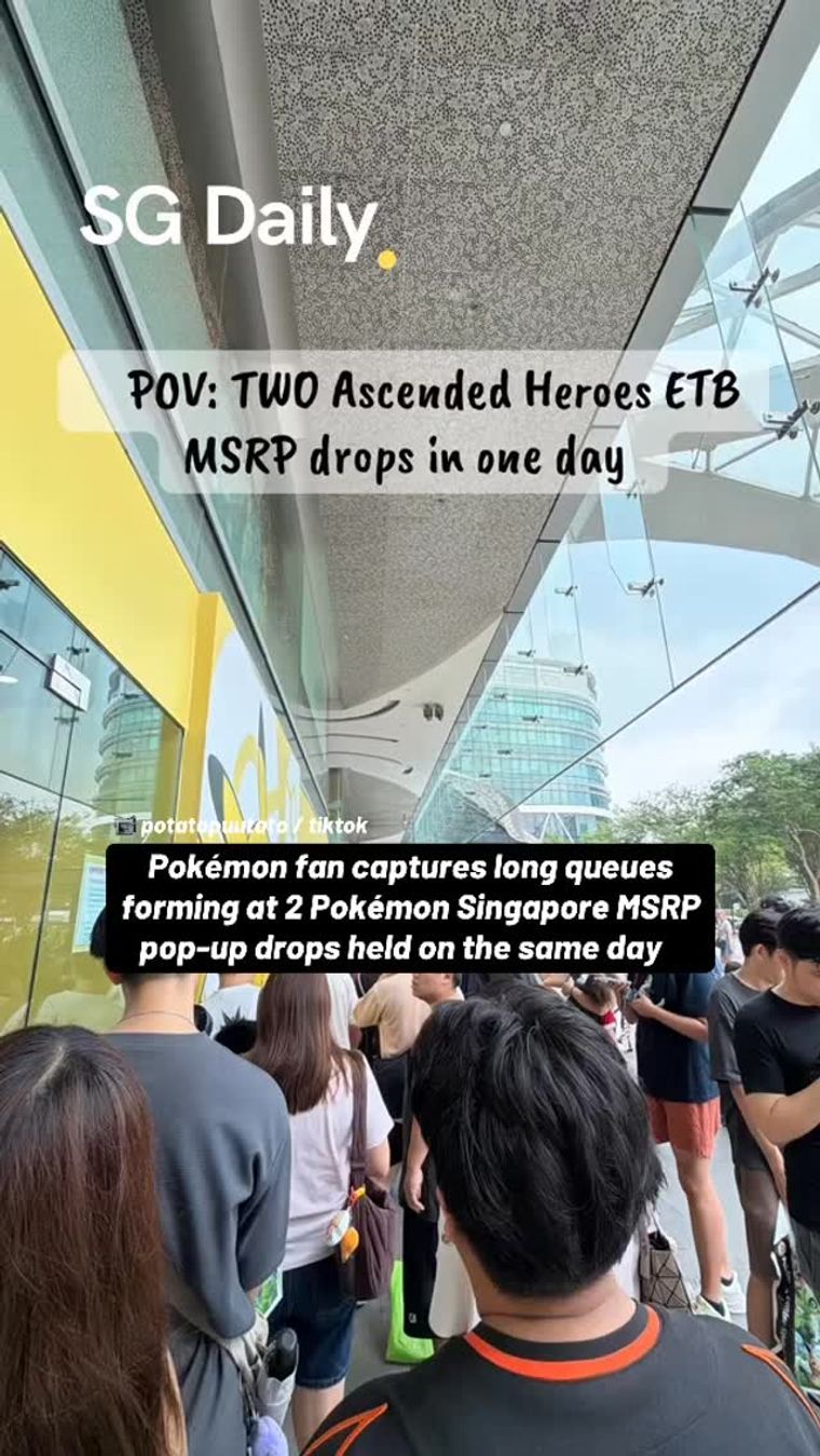 Pokémon fans queue at two Singapore pop-ups for same-day MSRP drops