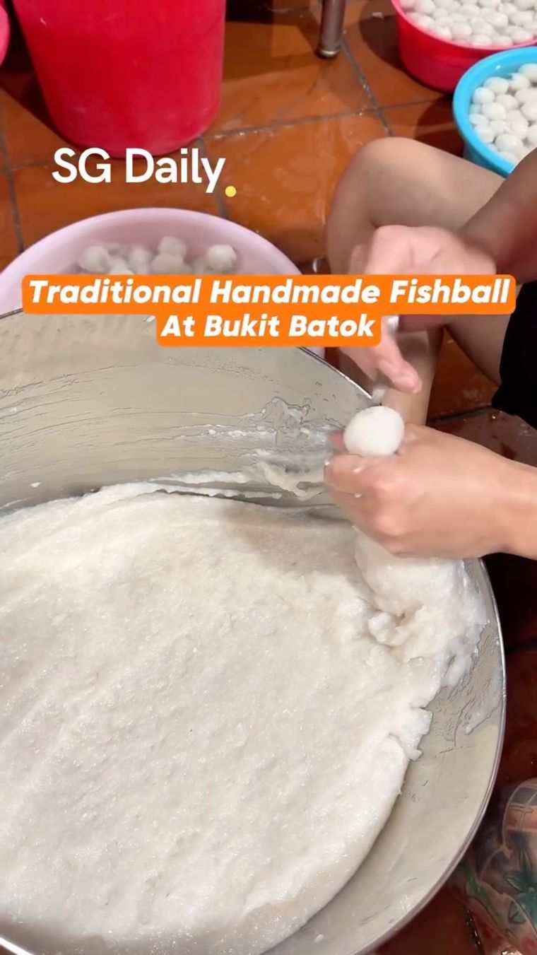 Traditional Handmade Fishball at Bukit Batok