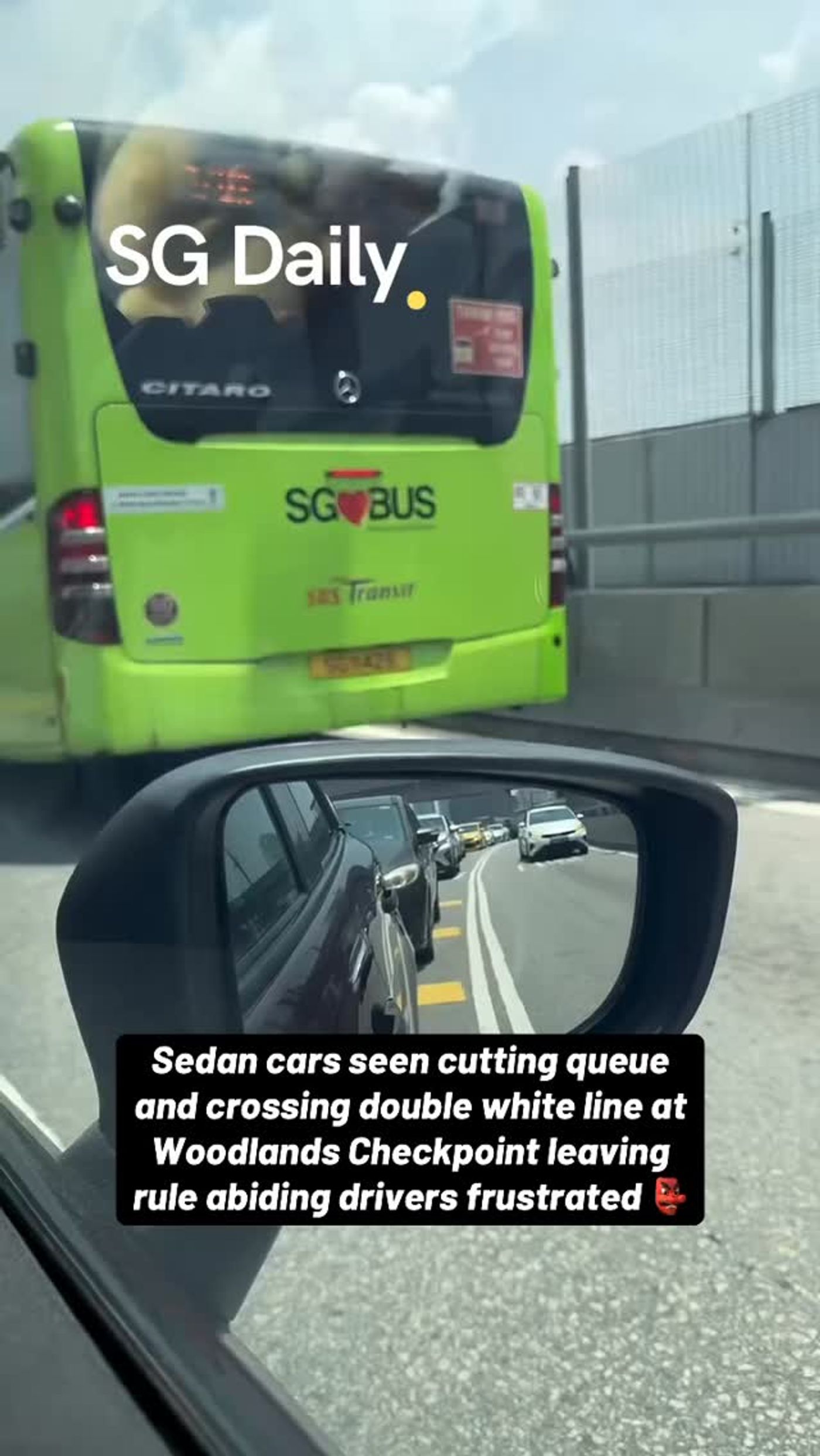ICA catches 18 motorists as queue cutting rises at Woodlands Checkpoint