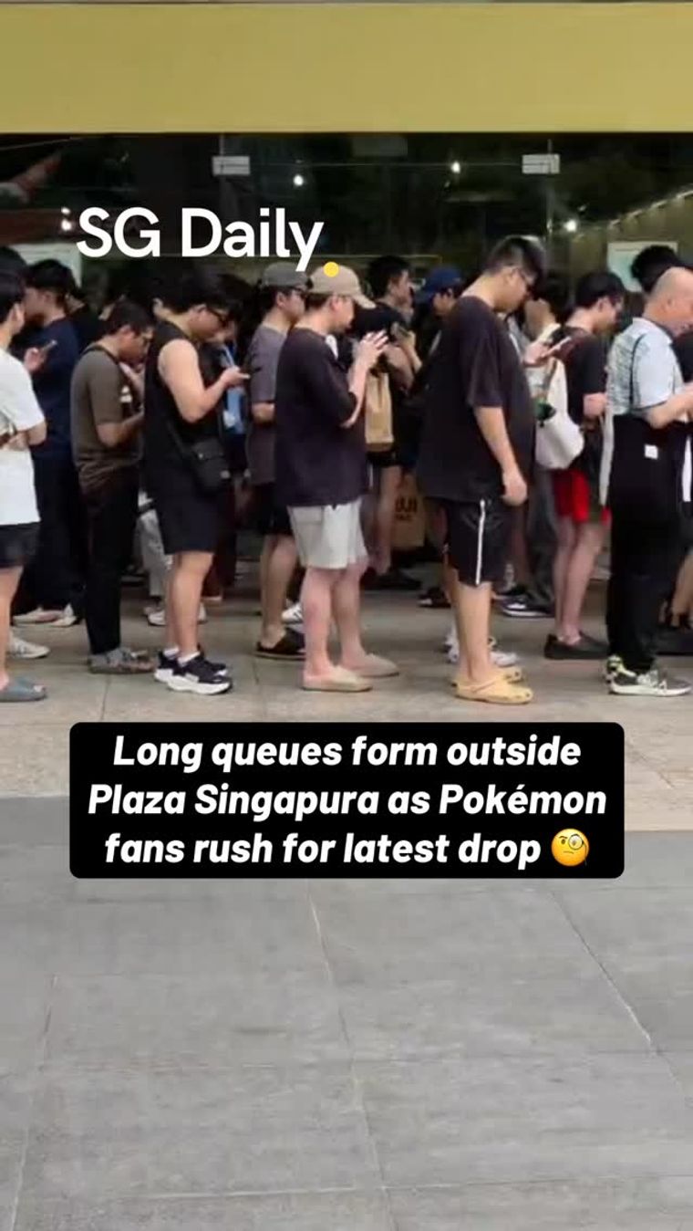 Long queues form at Plaza Singapura as Pokémon fans rush for latest drop
