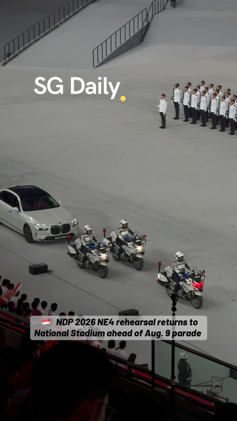 NDP 2026 NE4 rehearsal returns to National Stadium ahead of Aug. 9 parade